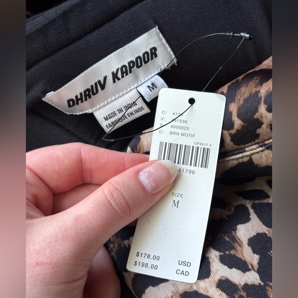 Anthropologie Dhruv Kapoor Leopard Print Mini Dress - Picture 14 of 16